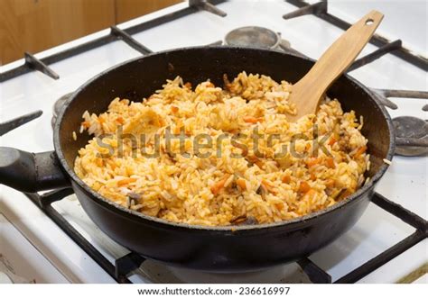 basmati rice on gas stove